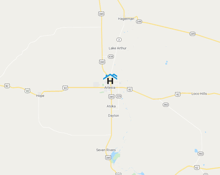 Artesia, New Mexico Map