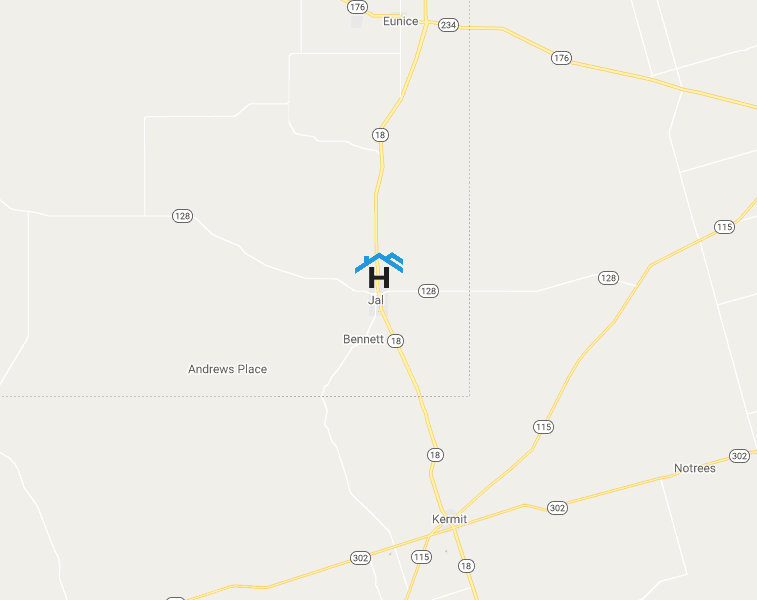 Jal, New Mexico Map