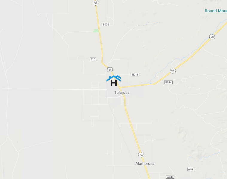 Tularosa, New Mexico Map